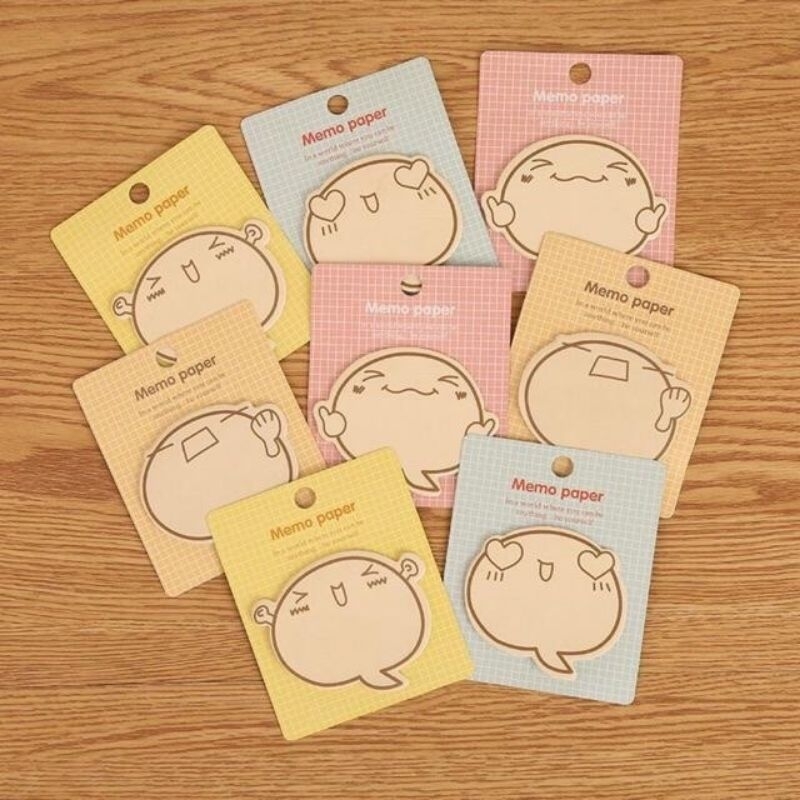 

Sticky Note Index / Memo Paper "Ekspresi Ghost Lucu" / Buku Catatan Post-It