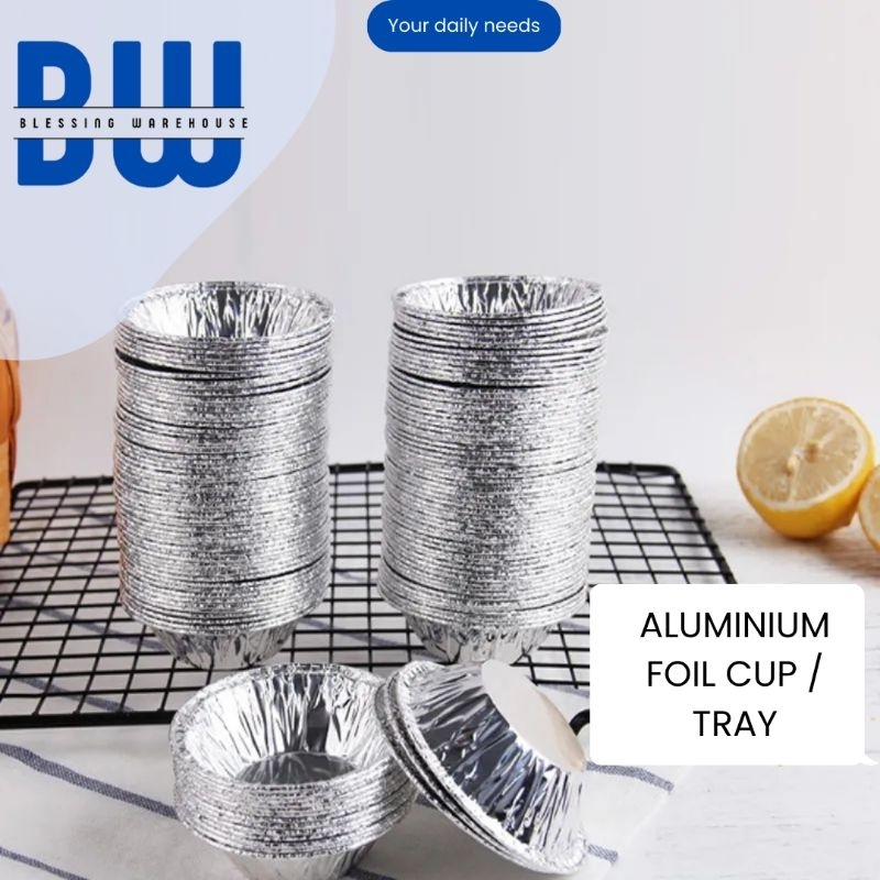 Aluminium Foil Cup Tray OX 100 OX 250 Besar Kecil Kotak Oval Bulat Loyang Wadah Aluminium Foil Paste