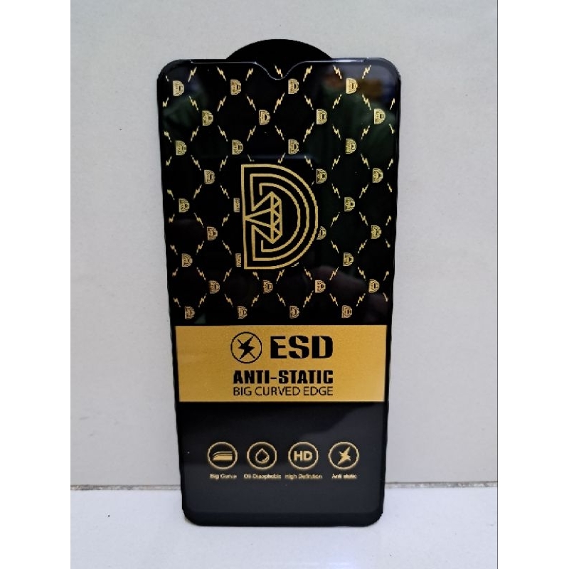 TG ESD ANTI STATIC BIG CURVED EDGE TEMPERED GLASS REALME X2 / REALME XT