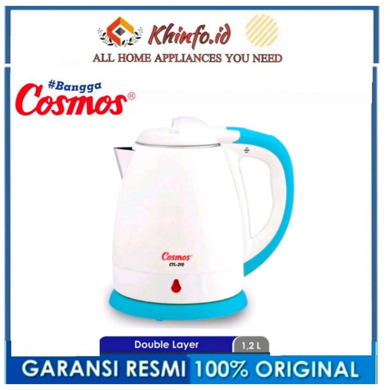 Kettle Electric COSMOS TEKO LISTRIK COSMOS CTL210/teko Listrik COSMOS CTL-210/CTL-210/ctl210/ctl210/
