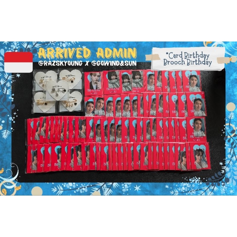 [READY STOCK] Card Birthday MD SMARtist Baekhyun Kai Johnny Ten Doyoung Haechan Jeno Renjun HKJ