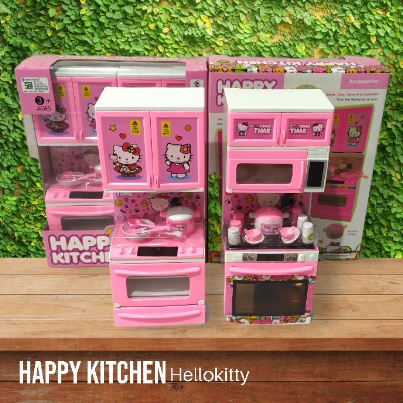Mainan Anak Perempuan Edukasi Masak Masakan Dapur Jumbo Happy Kitchen Hello Kitty Dapur