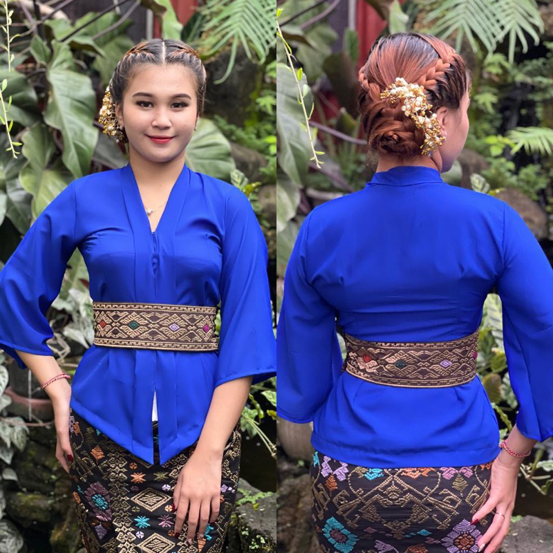 kebaya polos kartini Lonceng / kebaya kartini trompet / kebaya bali