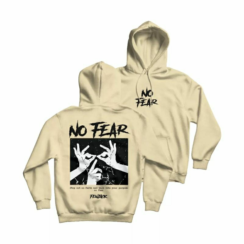 hoodie jumper No fear (pria &amp; wanita)