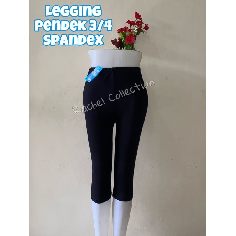 Legging Pendek 3/4 Spandex Premium