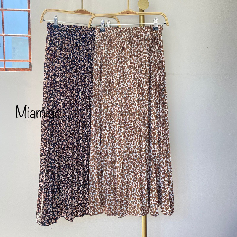 Skirt PAMELA basic/ Skirt flower korean style / ROK PLISKET SERUT MOTIF