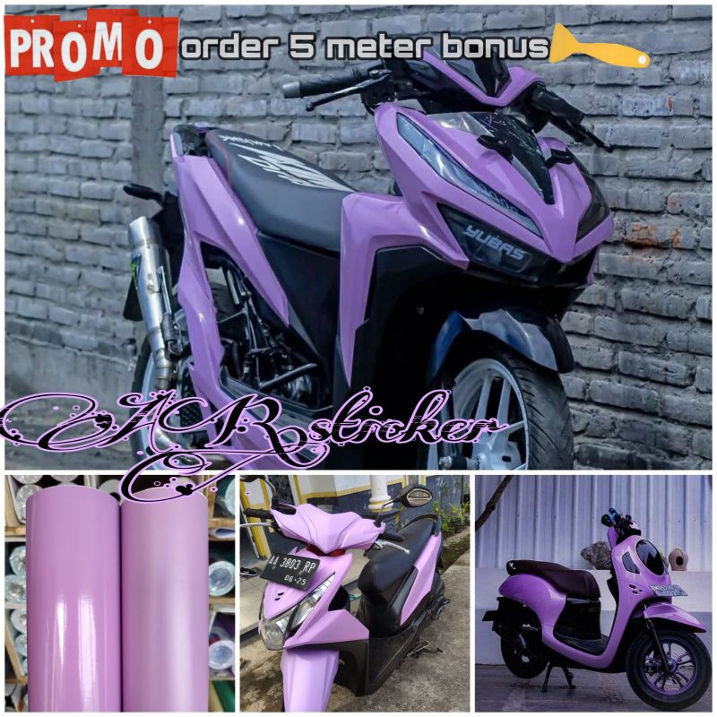 Skotlet ungu taro sekotlet ungu Lilac stiker skotlet warna ungu