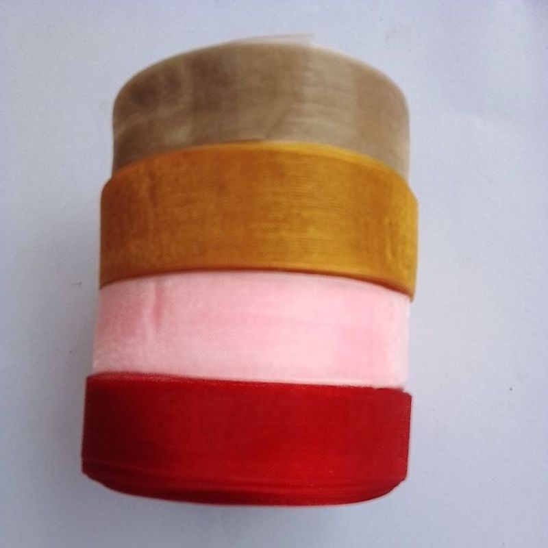 Pita Organdi Polos 3/4&quot;inc 1.8cm 20yard