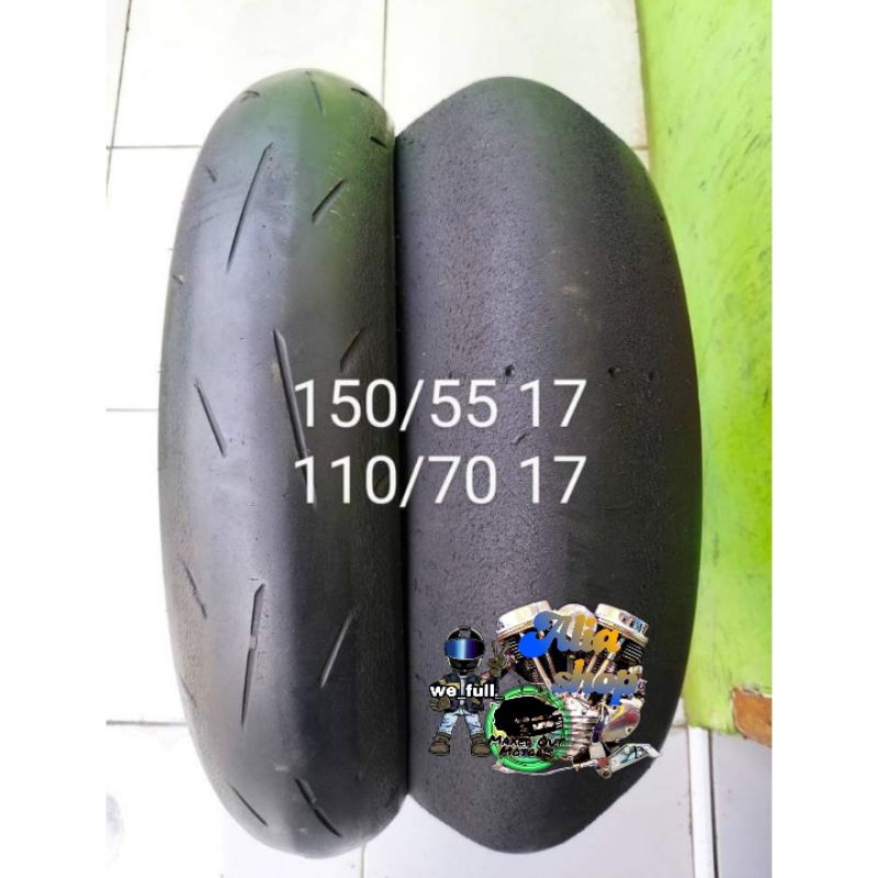 sepasang ban copotan ring 17 batlex 80% 150/55 150/70