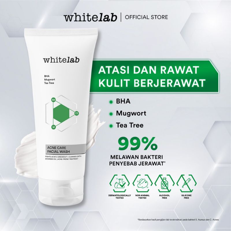 WHITELAB Acne Care Facial Wash Cleanser 100gr