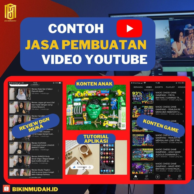Jasa Konten Video Youtube Berkualitas / REVIEW PRODUK
