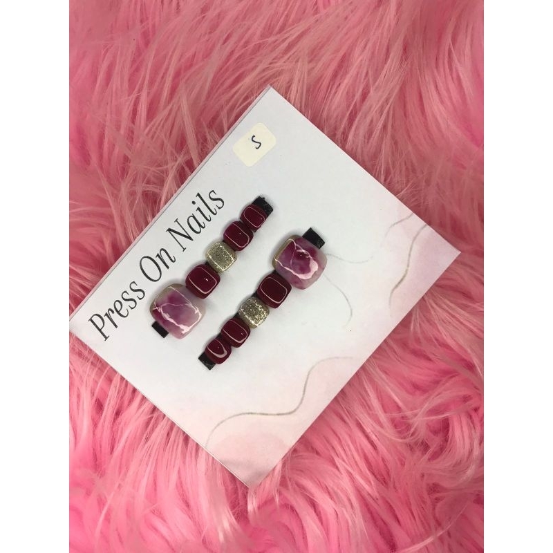 press on nails kaki size s