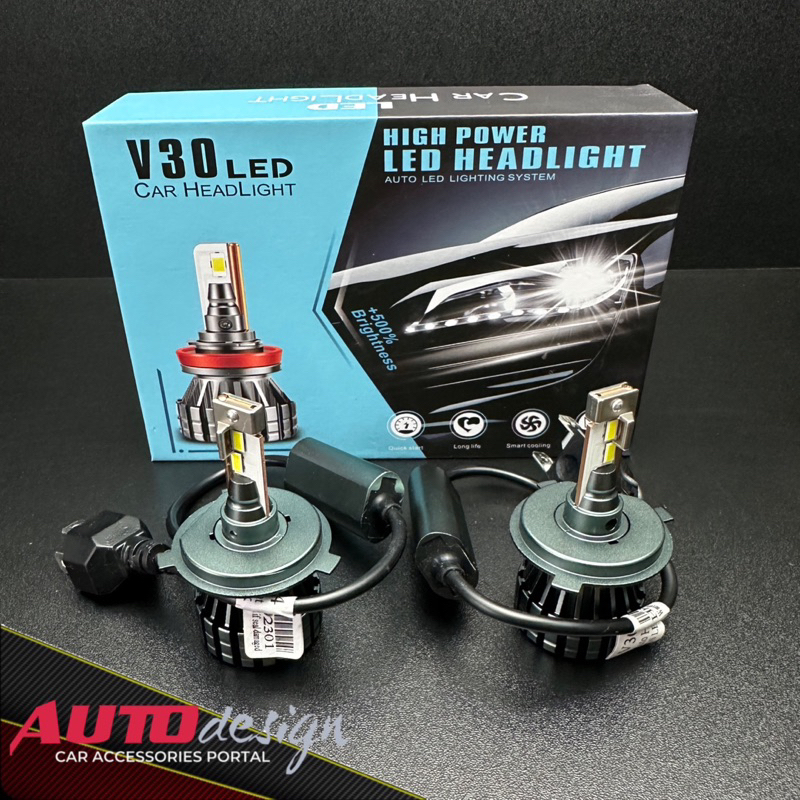 V30 Lampu LED Mobil 70 Watt H1 H3 H4 H7 H8 H11 H16 HB3 HB4 HIR2 9012 Super Bright