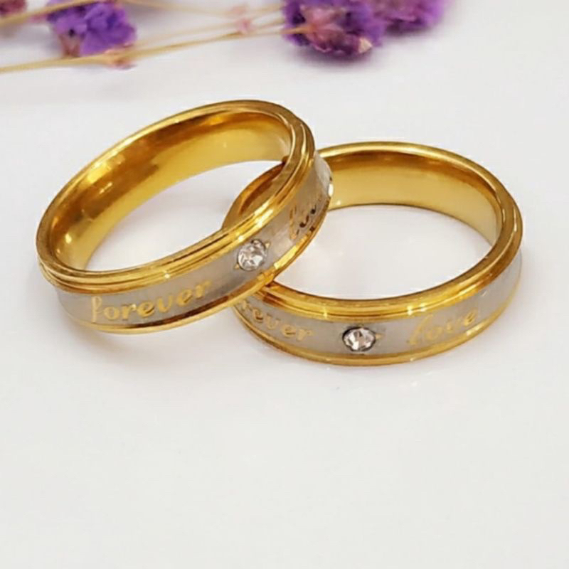 Cincin Pria&amp;Wanita couple || Cincin Forever |• cincin couple cincin titanium cincin permata elegan cincin anniversary cincin tunangan