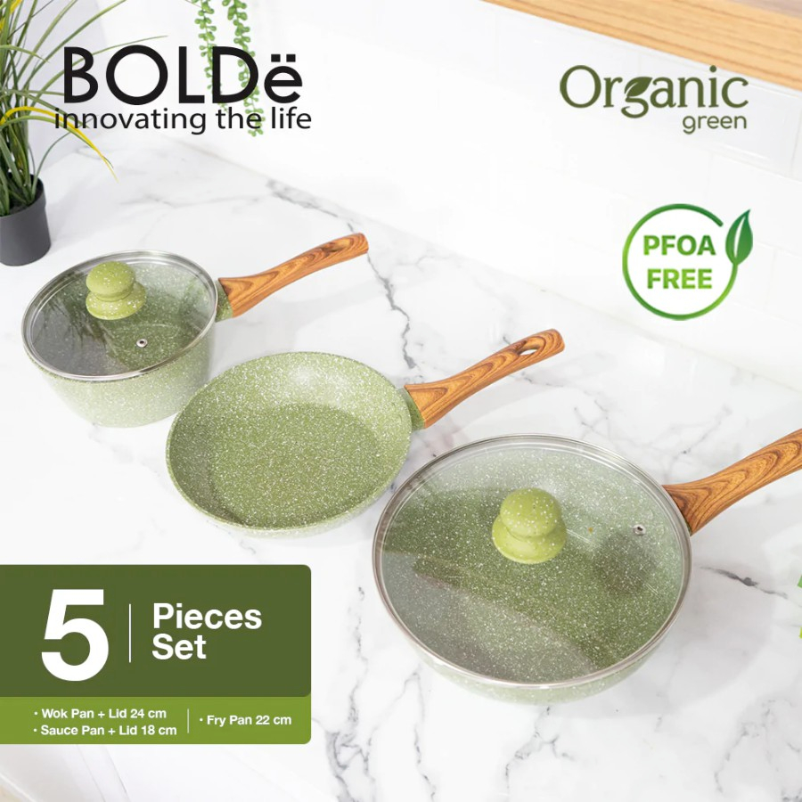 BOLDE ORGANIC PAN SET 5PCS
