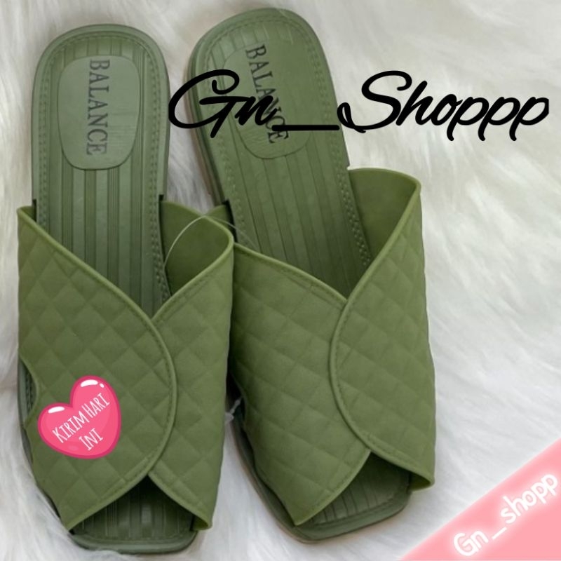 Sandal Wanita Slip on Jelly Import Terbaru Balance 2003-A3