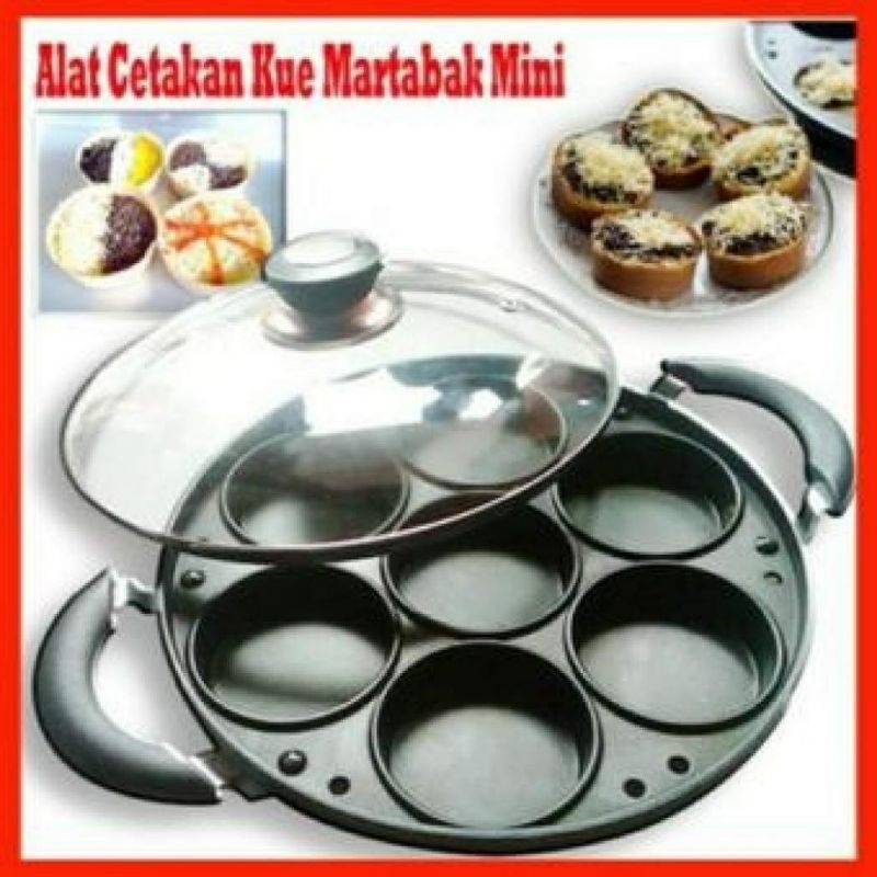 A1 Cake pan  tutup kaca snack maker martabak mini Cetakan Martabak Cetakan Takoyaki Cetakan Martabak