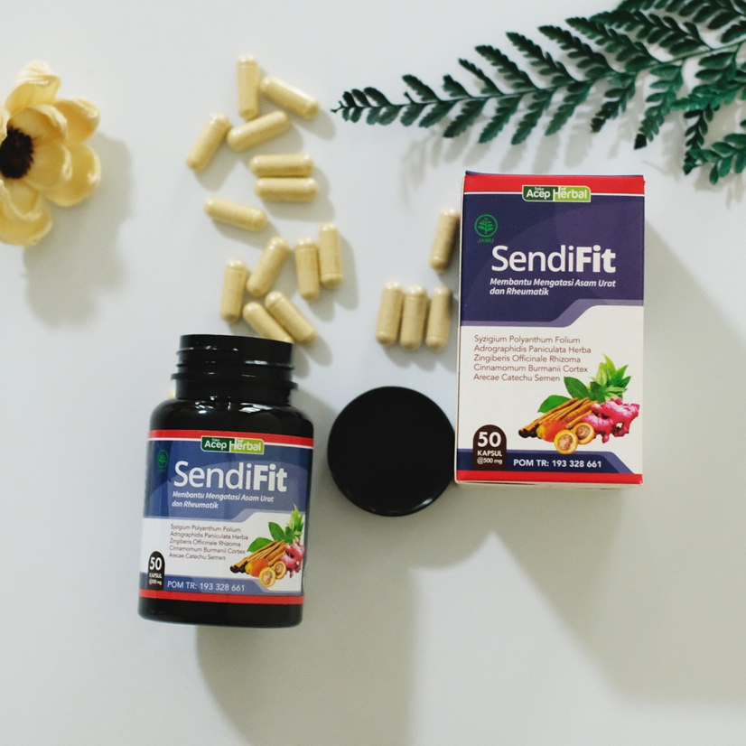 SendiFit Obat Osteoarthitis Osteoporosis Pengapuran Tulang Sendi Encok Aman Untuk Dewasa dan Lansia Herbal BPOM Original