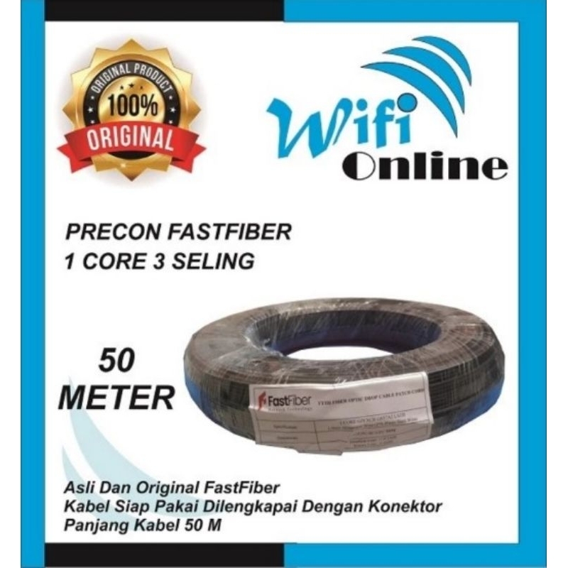 Kabel Fiber Optik 50meter Precon Drop Core