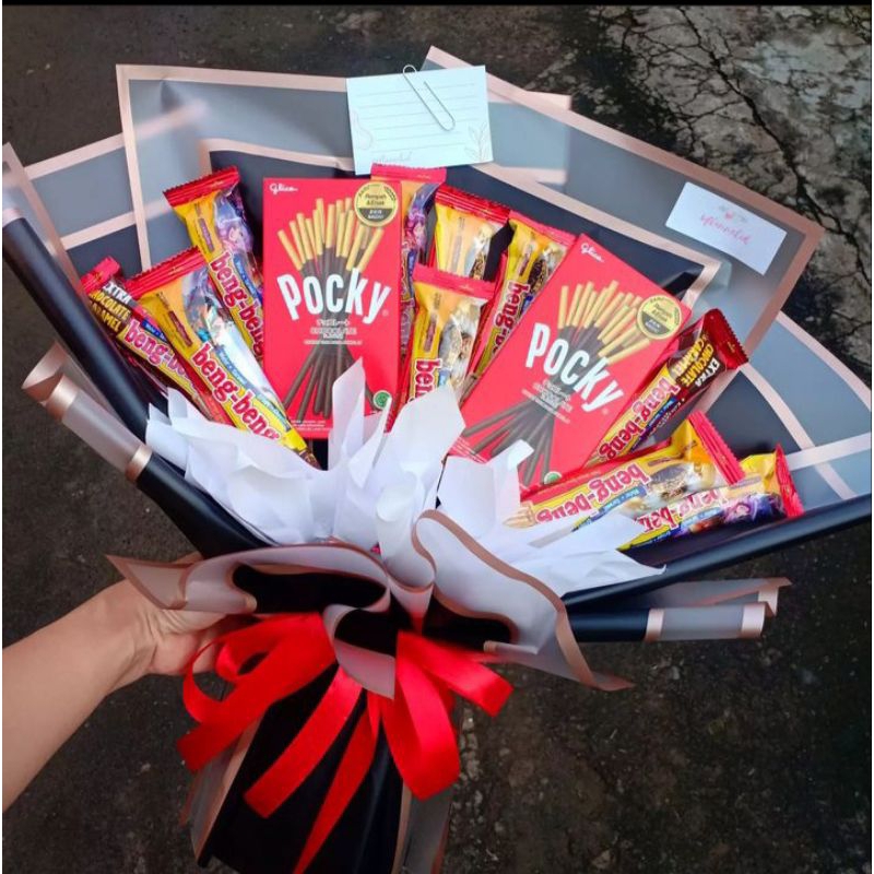 

BUKET SNACK POCKY DAN BENGBENG