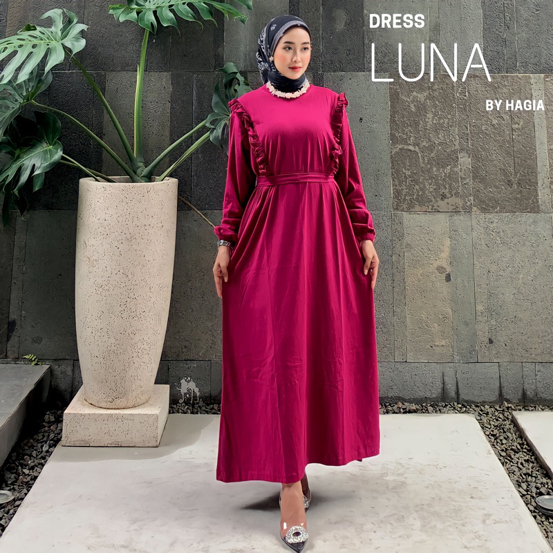 LUNA DRESS BY HAGIA | dress super mewah dan nyaman