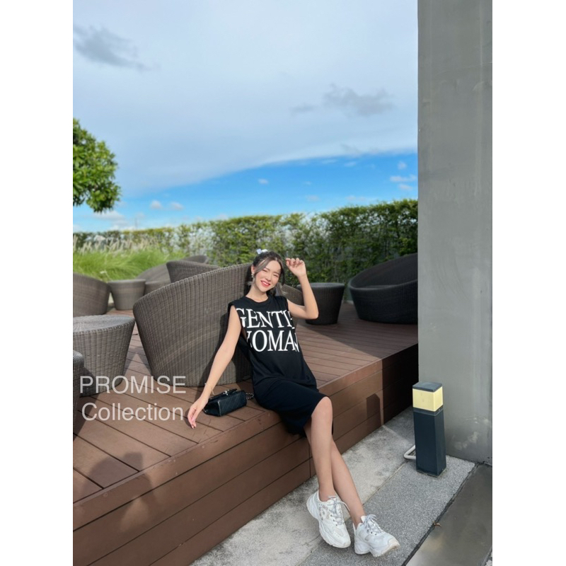 DRESS CASUAL GENTLE WOMAN FASHION WANITA IMPORT BANGKOK