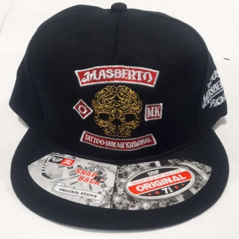 TOPI MASBERTO TATO BUKAN KRIMINAL FULL BORDIR ORIGINAL PREMIUM