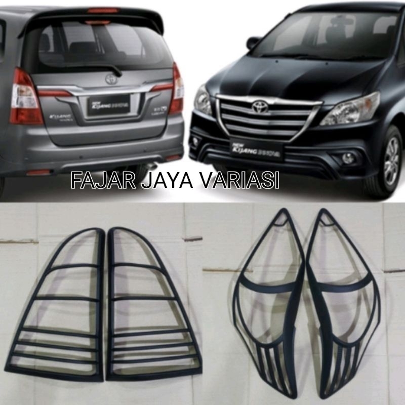 GARNISH LAMPU INNOVA 2012-2015 HITAM LIST LAMPU INNOVA