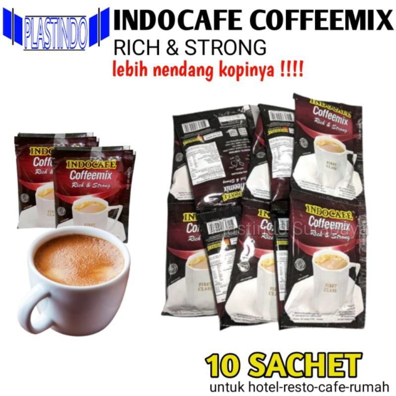 

Indocafe Coffemix Rich & Strong isi 10 sachet (RENCENG)