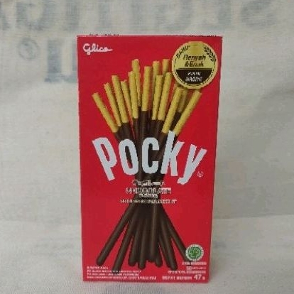 

Pocky CHOCOLATE 47 gr , stik stick glico coklat Box Snack MERAH expired 05/2025