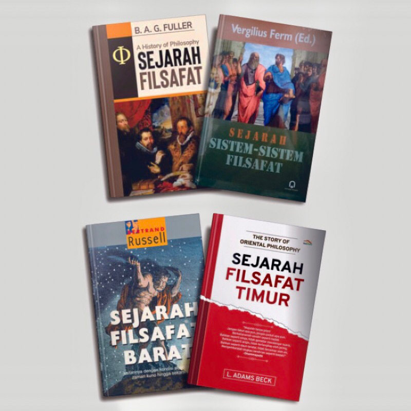 Buku Original Paket Sejarah Filsafat, Sejarah Filsafat Barat, Sejarah Filsafat Timur, Sejarah Sistem