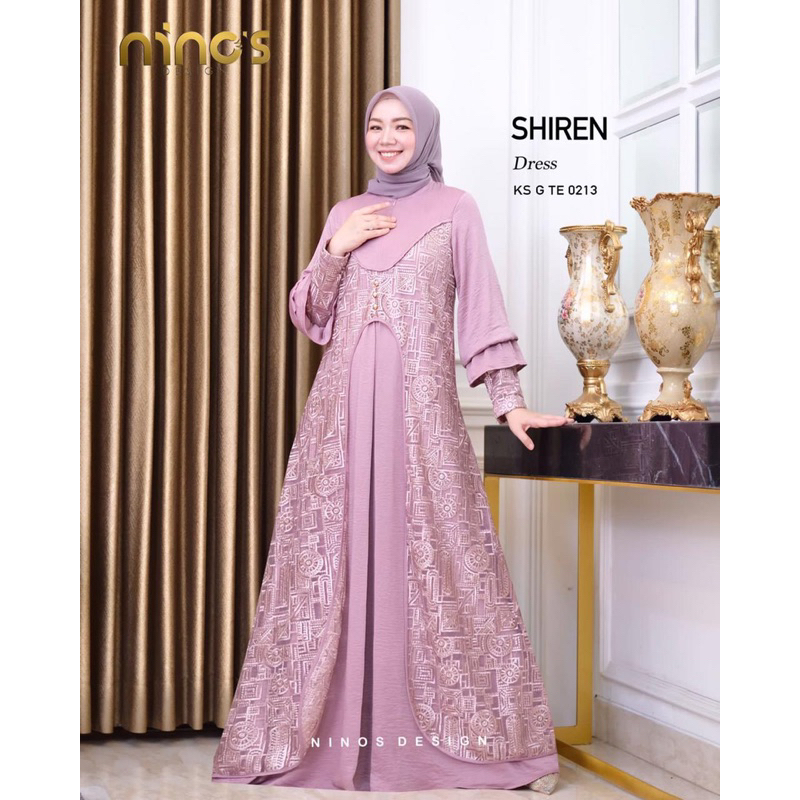 SHIREN dress 0213 original ninos design gamis edisi lebaran gamis pesta