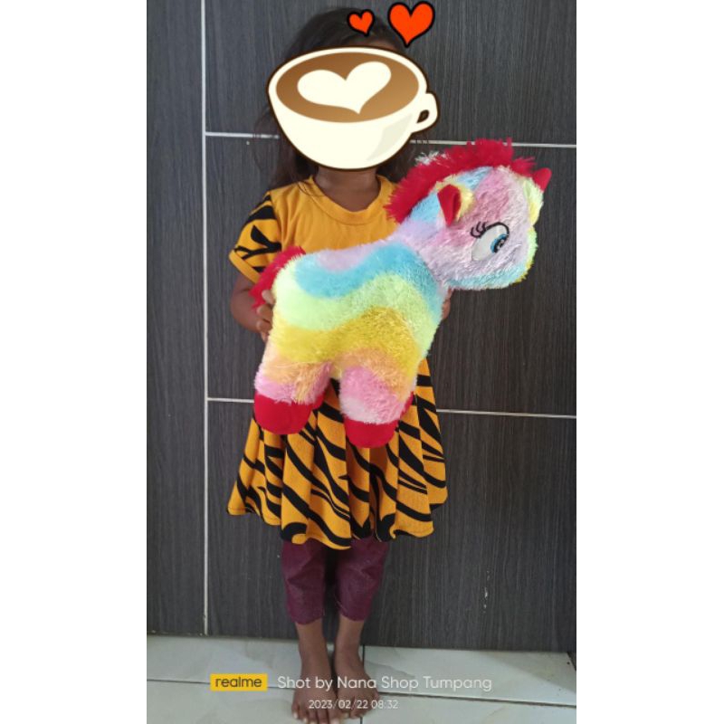 Boneka Kuda poni rainbow L