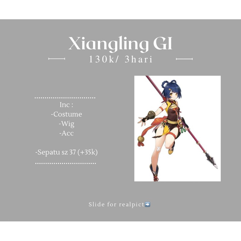 [RENTAL] XIANGLING GENSHIN IMPACT