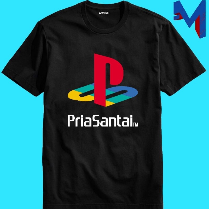 Kaos Baju Tshirt Pria Laki Cowok Cewek Perempuan Unisex Dewasa Custom Parodi Plesetan PS2 PS3 Ps PS 