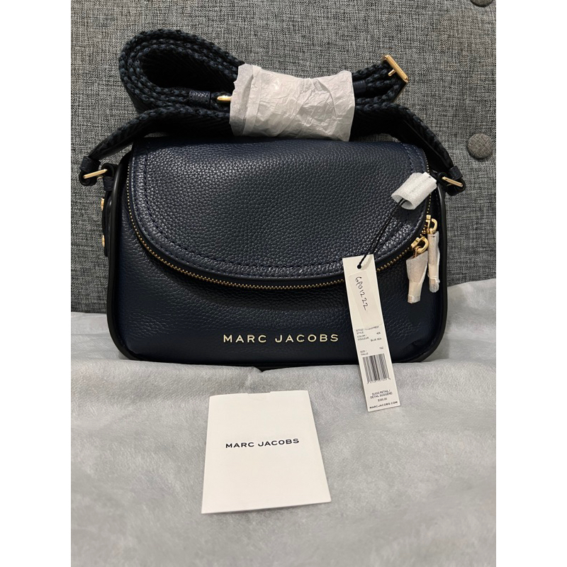 [READY STOCK] Marc Jacobs MJ Groove Bruciato Webbing Strap Blue Sea Authentic
