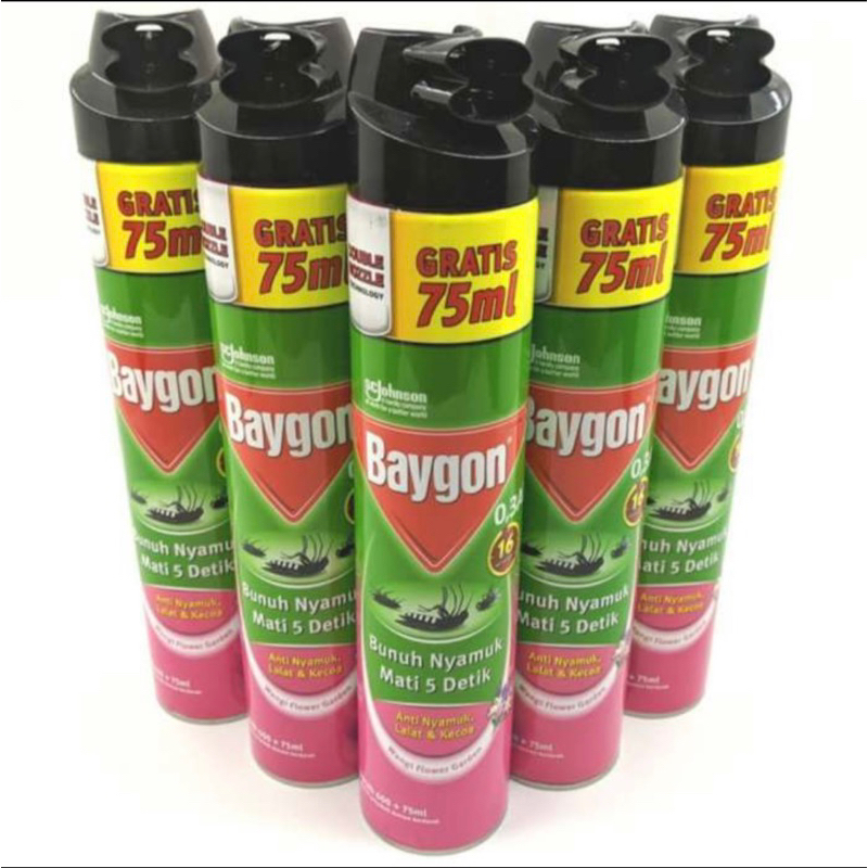 Baygon Semprot 600 ml + 75 ml Hit aerosol 600 ml baca dengan teliti!!!          kemasan baru