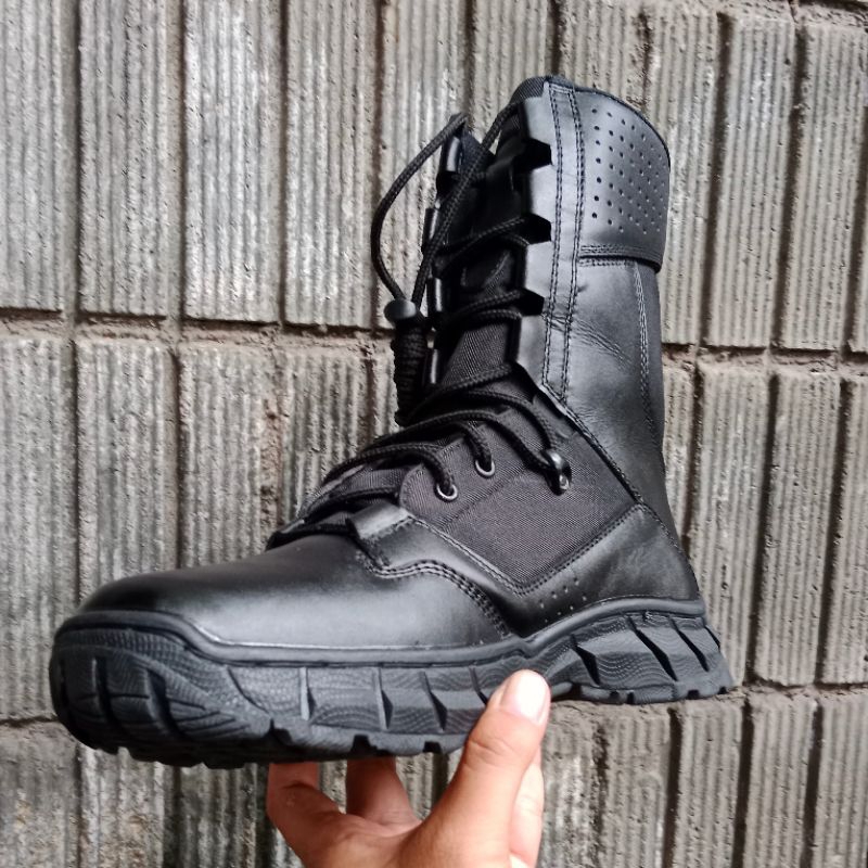Sepatu Pdl Tni Polri Kulit Asli Terbaru Anti Air Original Brotrher New gen 8 Murah