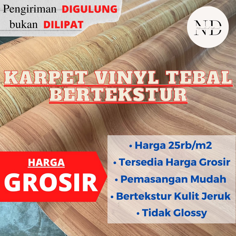 Jual Ready Karpet Lantai Vinyl Tebal Import Korea Meteran Gulungan