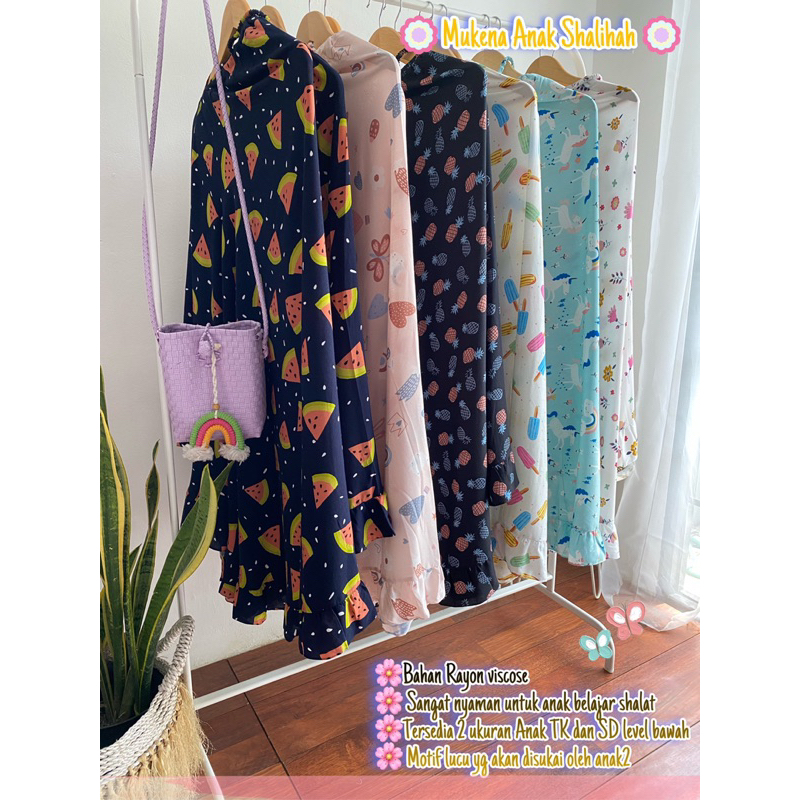Mukena anak tk sd rayon premium nyaman