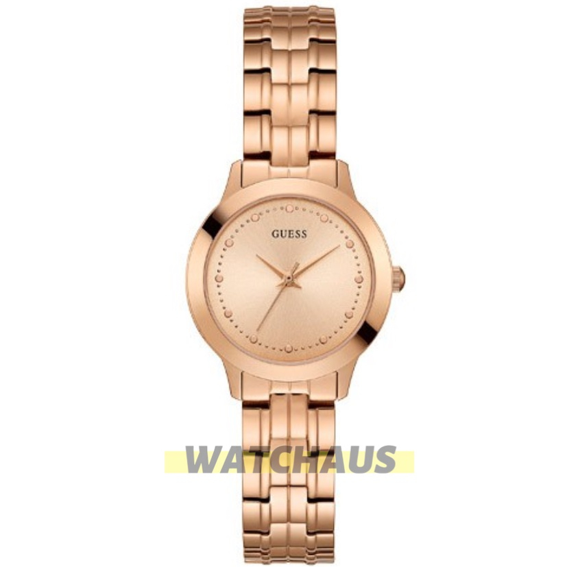 JAM TANGAN WANITA GUESS W0989L3 W0989 L3 CHELSEA ANALOG ROSEGOLD STAINLESS STRAP