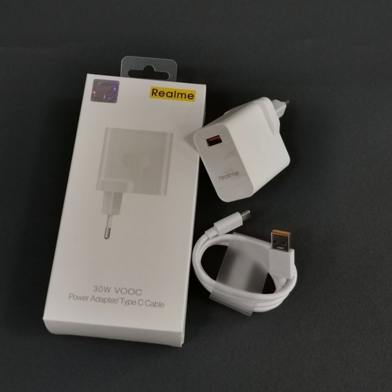 Realme 6 / Realme 7 8 9 Charger Super Vooc USB Type C 6A 30W Original