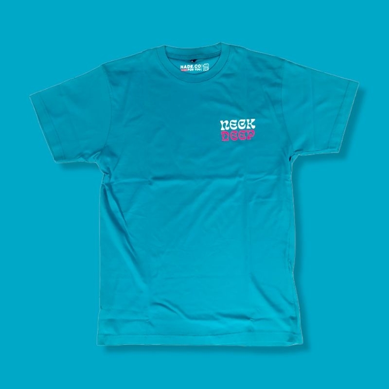 kaos distro unisex hijau tosca weartninety
