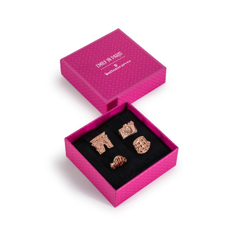 Buttonscarves Emily Brooch Rose Gold