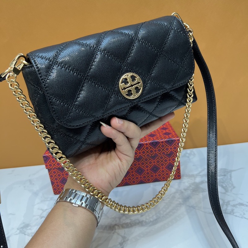 Tory Burch New Willa Baguette Underarm Messenger Bag TB 87860