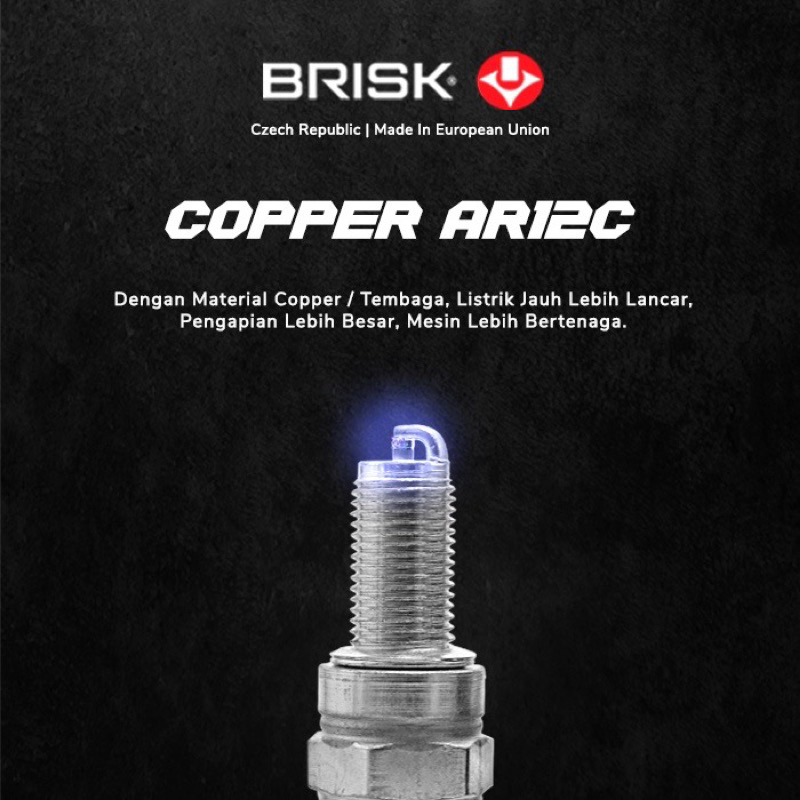 Busi Racing Brisk NMAX Aerox 155 PCX VARIO 125 150 Copper Super AR.12C