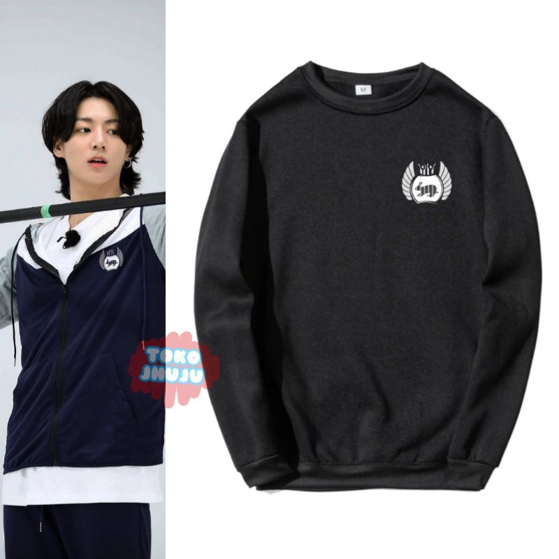 Sweater Jungkook Run Bts 2023 Logo Kecil