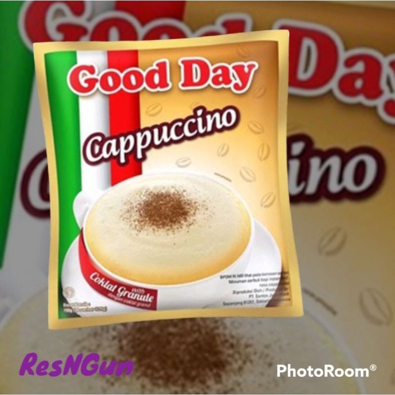 

Good Day Cappuccino 25gr isi 10 / renceng