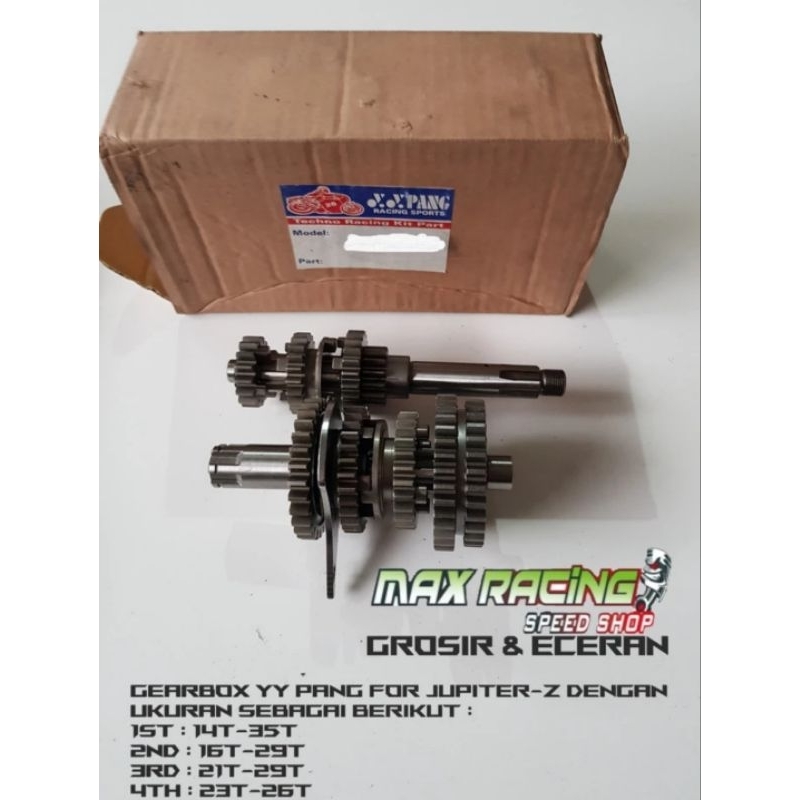 Gearbox gear ratio set YY Pang 1 jupiter-z 14/35 16/29 21/29 23/26
