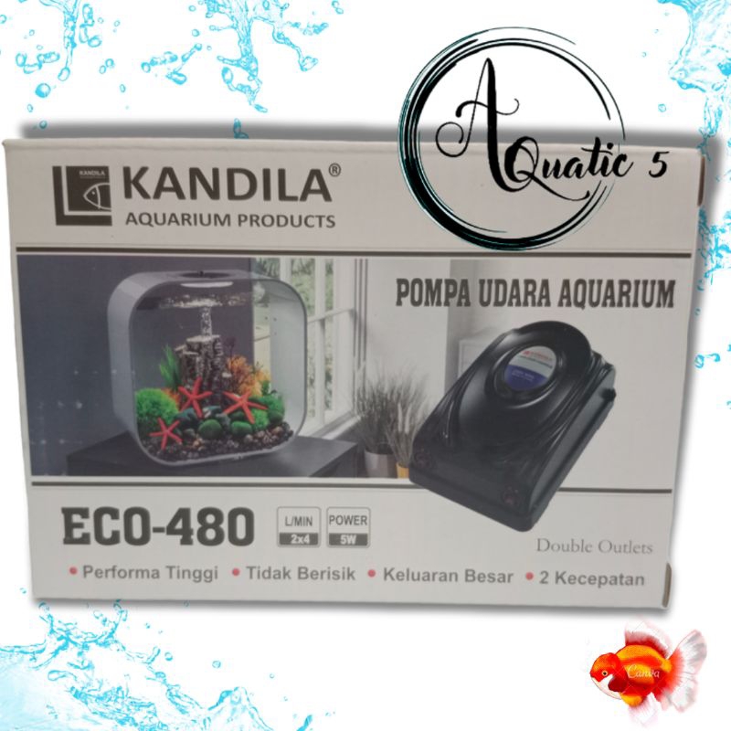 Promo Murah Aerator Airpump Udara 2 Lubang KANDILA ECO 480